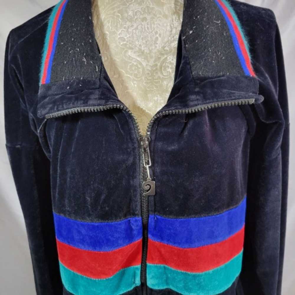 Pierre Cardin Vintage Arnel Nylon Zipper Jacket s… - image 5