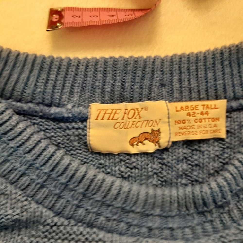 Vintage The Fox Collection Knit Sweater Pullover … - image 6