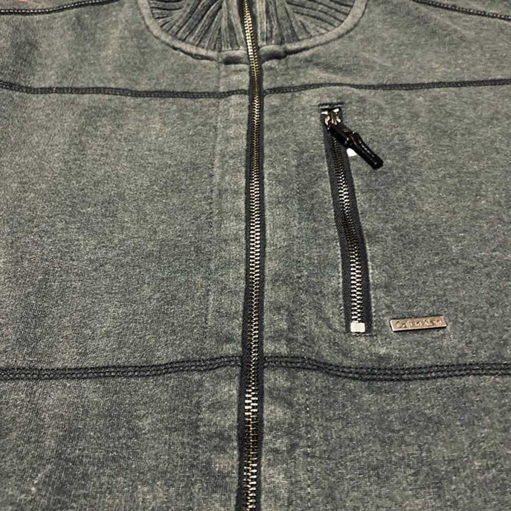 Calvin Klein Vintage Zip Up Thick Sweater Jacket … - image 11