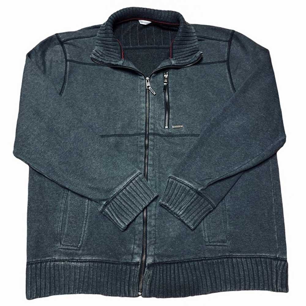 Calvin Klein Vintage Zip Up Thick Sweater Jacket … - image 1