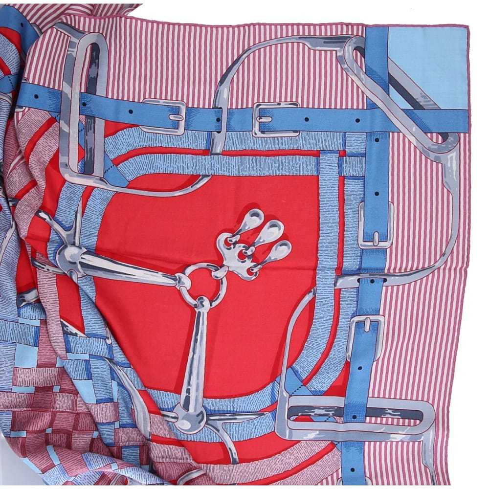 Hermès Wool silk handkerchief - image 4