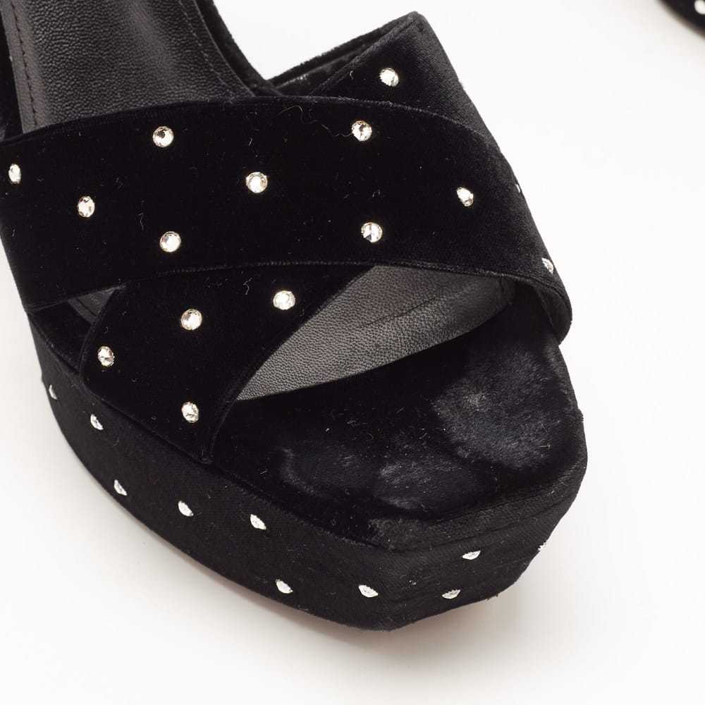 Saint Laurent Velvet sandal - image 6