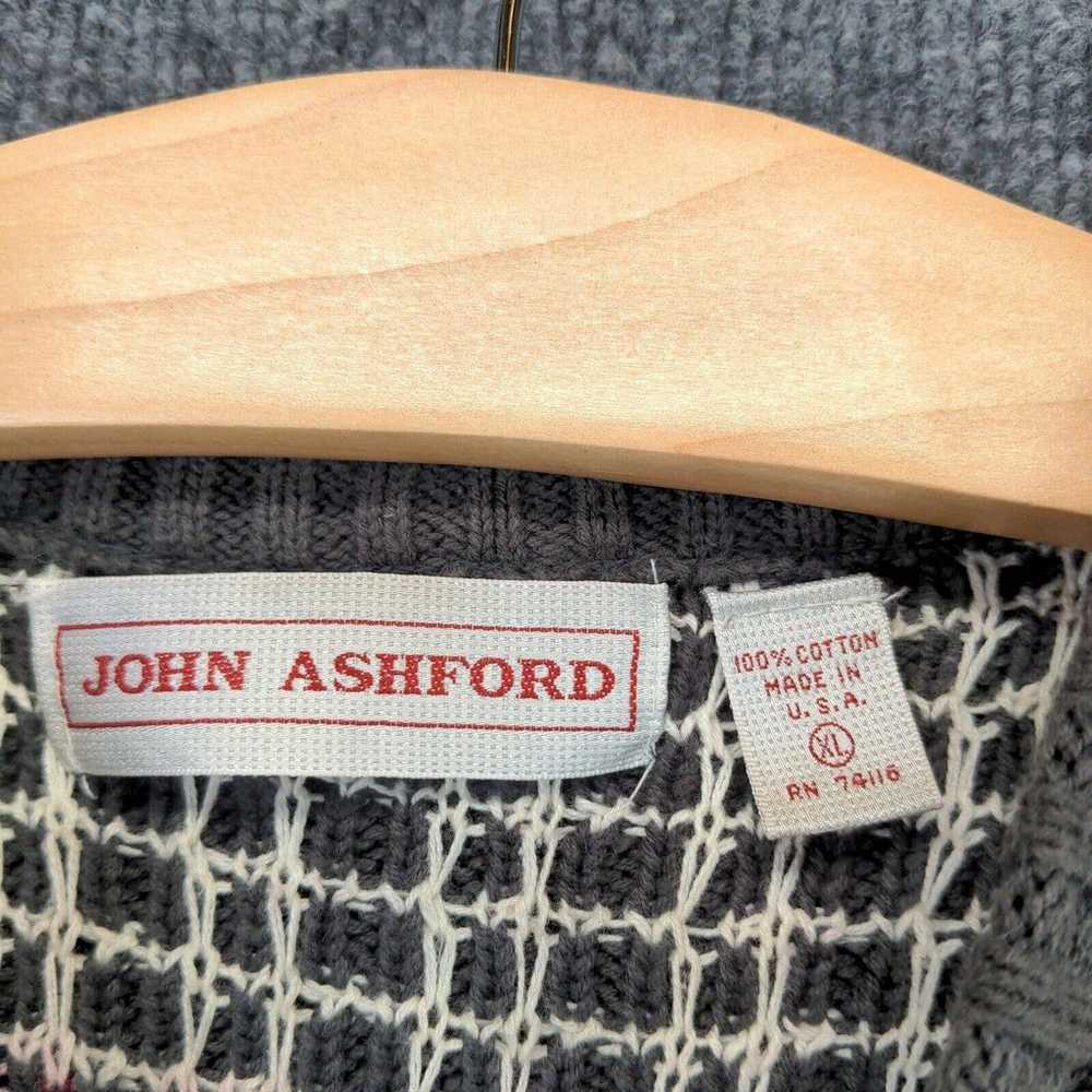Vintage John Ashford Mens Pullover Knit Sweater S… - image 11