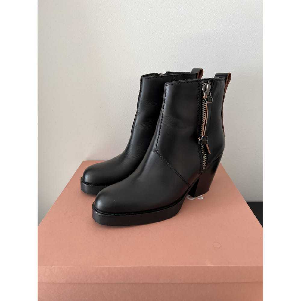 Acne Studios Pistol leather ankle boots - image 7