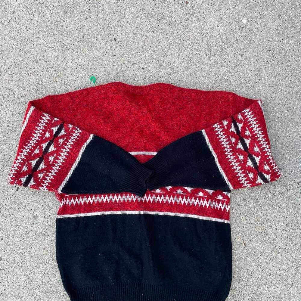Vintage Aztec Knit Sweater - image 2