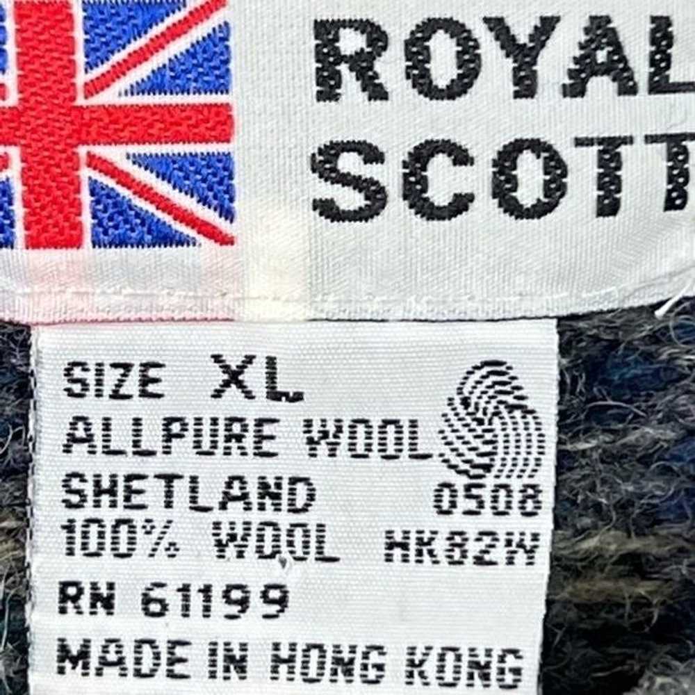 Vintage Royal Scott Pure Shetland Wool Sweater 80… - image 2