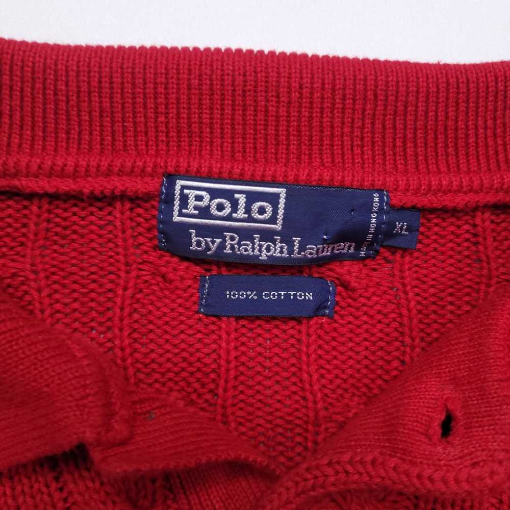 Vintage Polo Ralph Lauren Chuncky Cable Knit Golf… - image 4