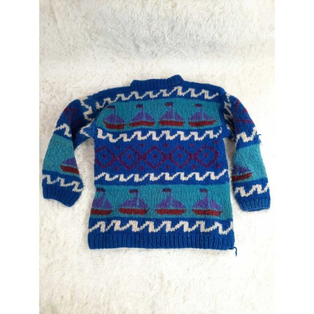 Vintage Otavalo XL Handwoven Wool Sweater Made in… - image 2