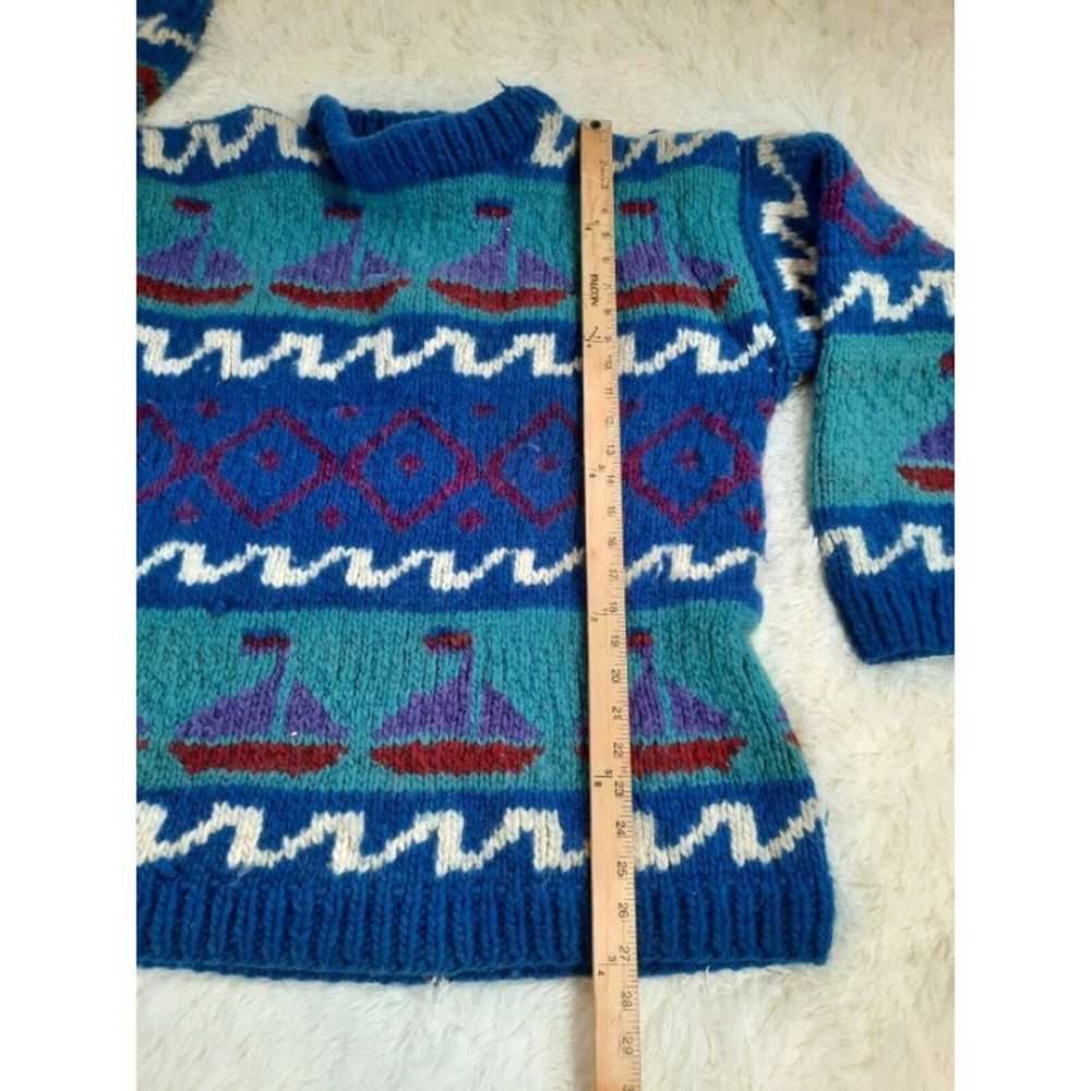 Vintage Otavalo XL Handwoven Wool Sweater Made in… - image 4