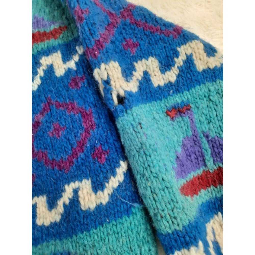 Vintage Otavalo XL Handwoven Wool Sweater Made in… - image 9