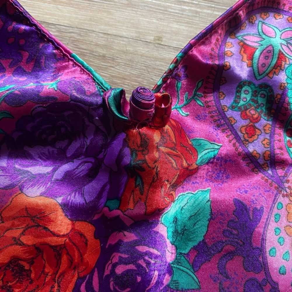 Vintage 90s Kathryn Satin Paisley Camisole - image 4