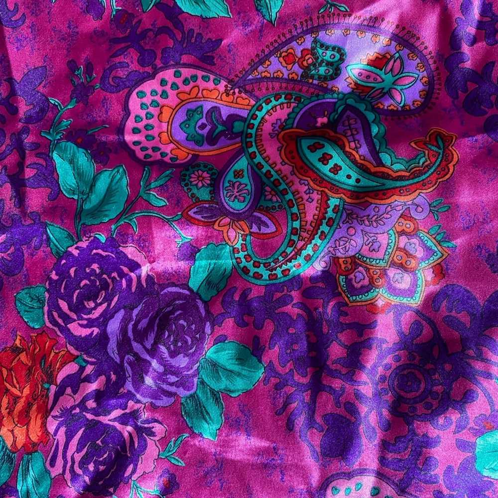 Vintage 90s Kathryn Satin Paisley Camisole - image 7