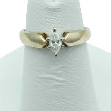 10K 1/5ctw Diamond Solitaire Ring