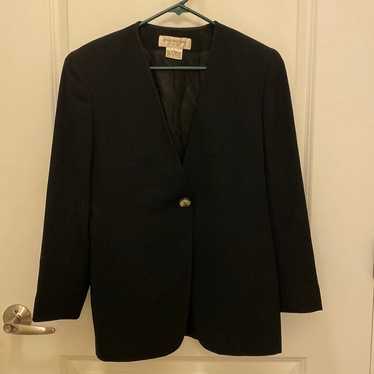 Vintage early 90s Jones New York black blazer. Si… - image 1