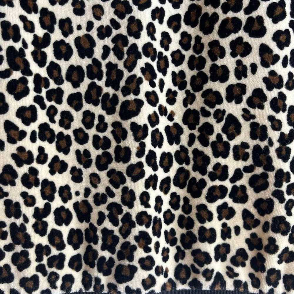 Vintage Y2K Juicy Couture Cheetah Animal Print Ve… - image 10