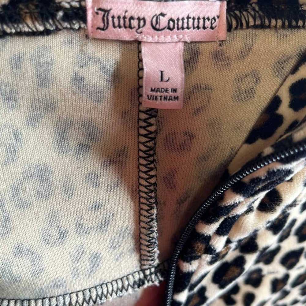 Vintage Y2K Juicy Couture Cheetah Animal Print Ve… - image 4