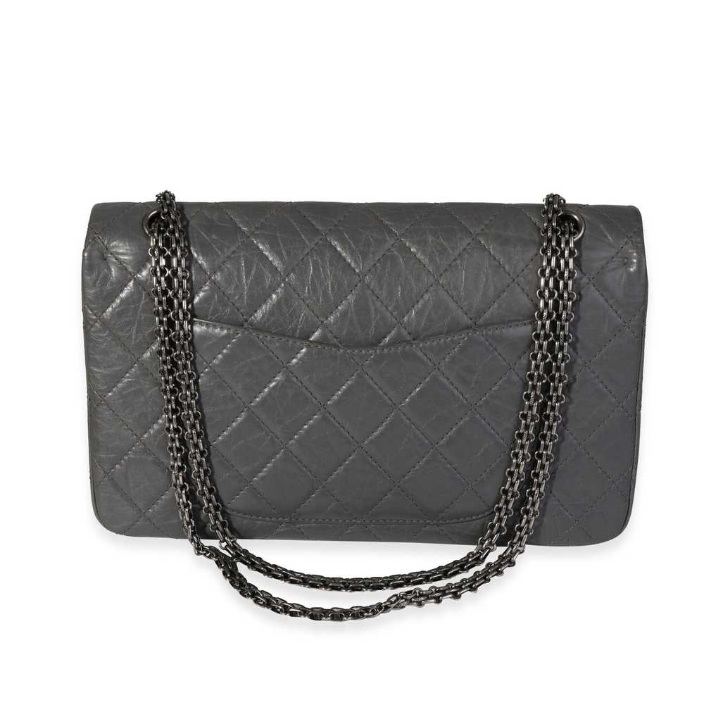 Chanel CHANEL Gray Quilted Aged Calfskin Reissue … - image 3