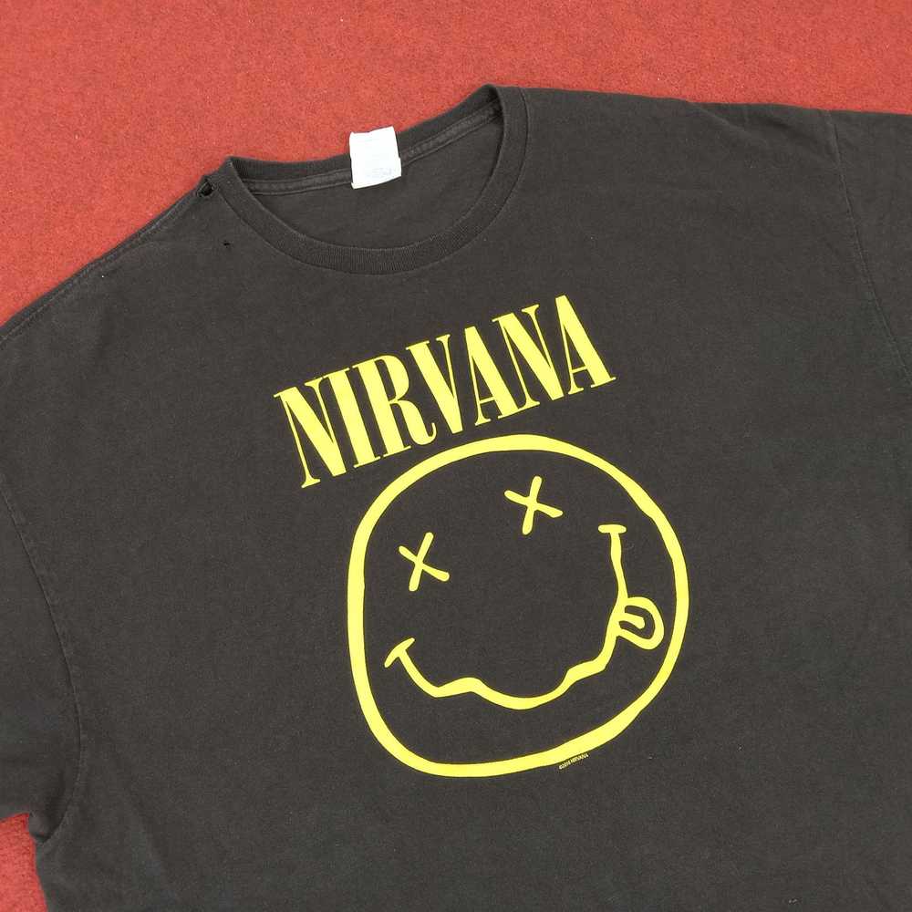 Band Tees × Nirvana × Vintage Nirvana Rock Band L… - image 2