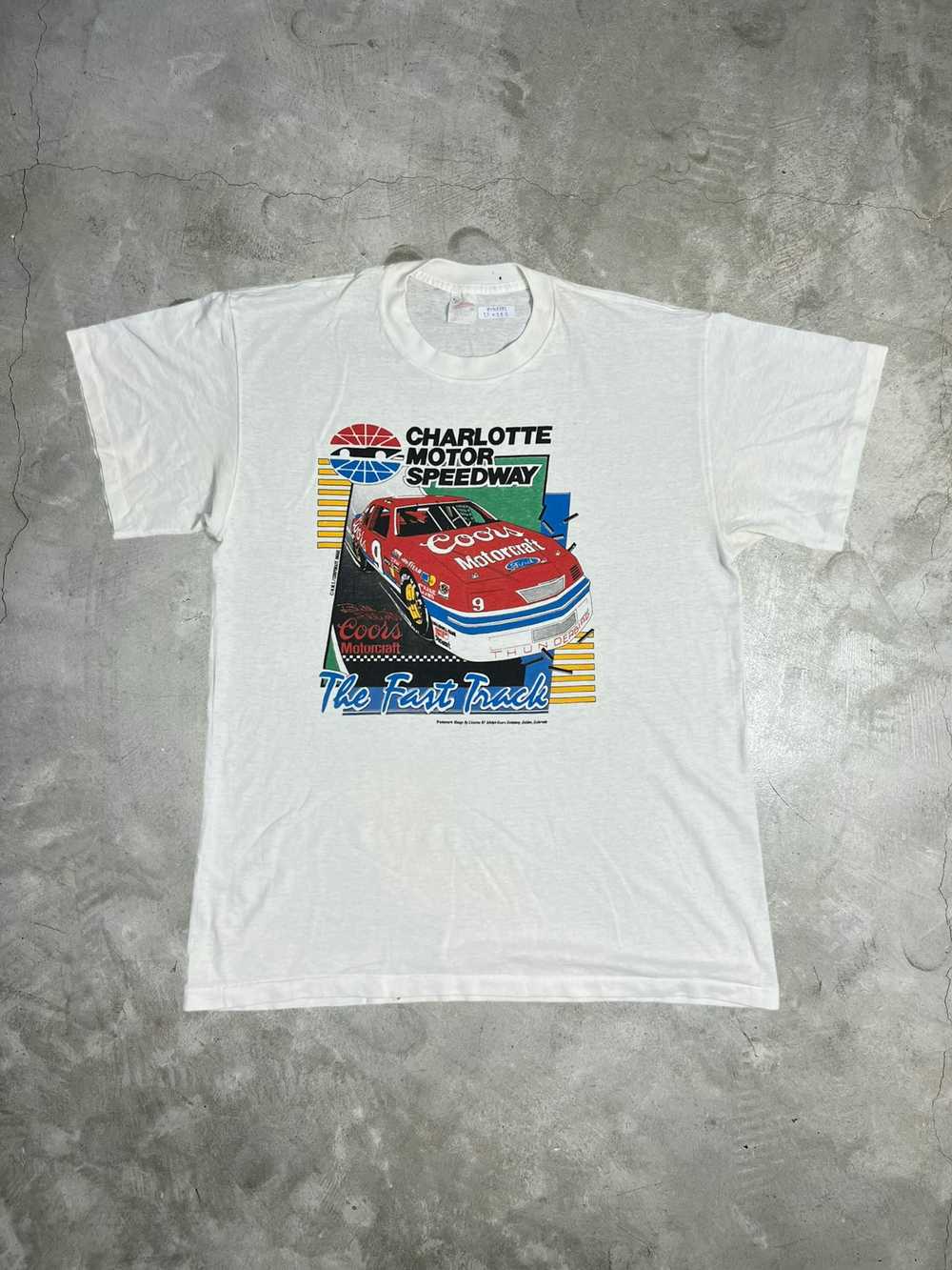 Art × NASCAR × Vintage Vtg 80s NASCAR Bill Elliot… - image 1