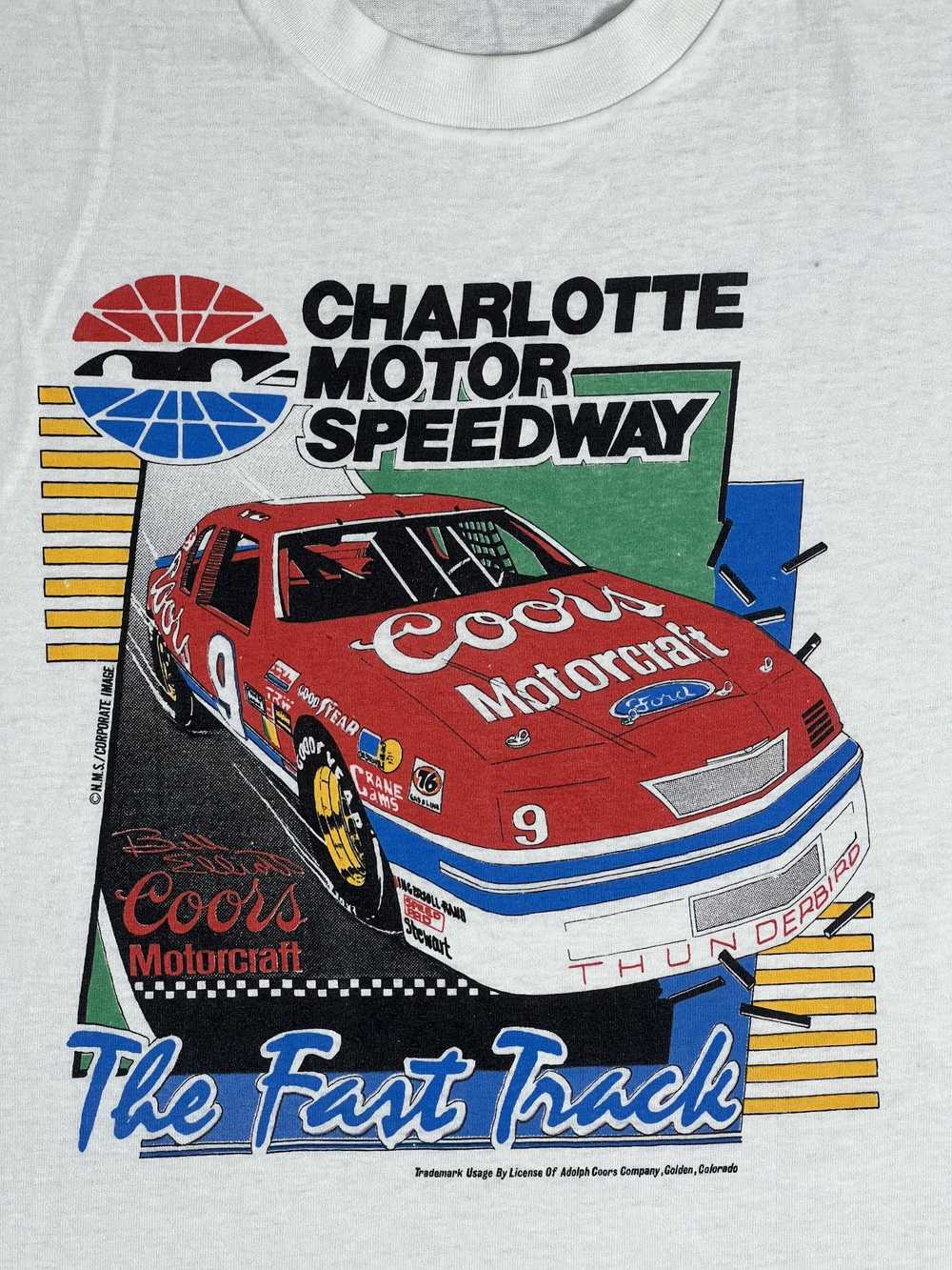 Art × NASCAR × Vintage Vtg 80s NASCAR Bill Elliot… - image 2