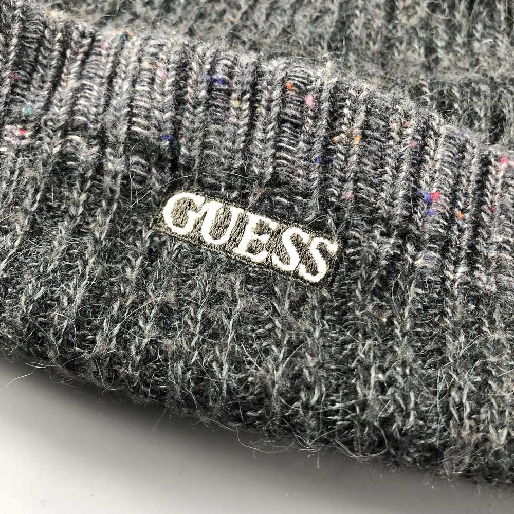 Guess × Vintage Guess Hats Ribbed Beanie Knit Sno… - image 5