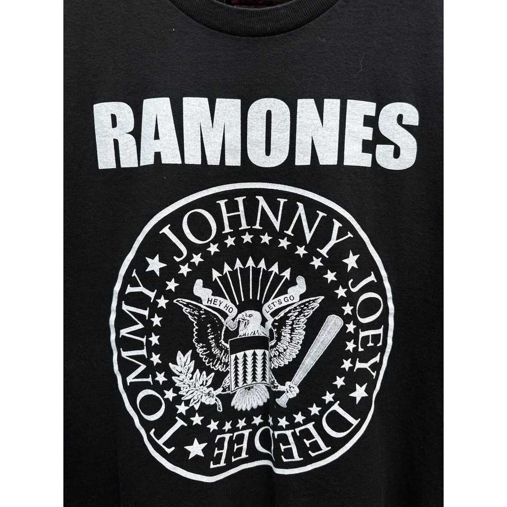 Alstyle Y2K Ramones Band T-shirt Size Large Rock … - image 2