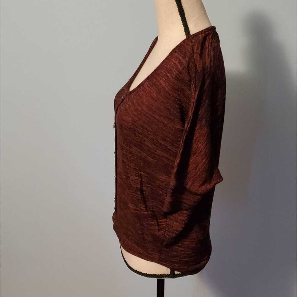 Other Poetry Clothing Woven Half Bat Sleeve Cardi… - image 2