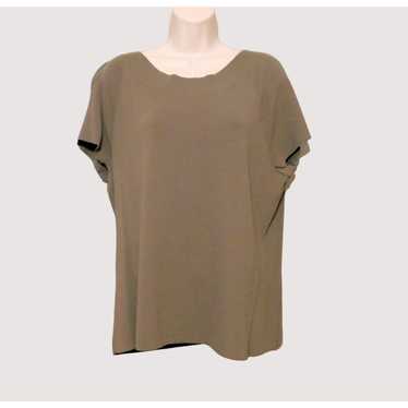 Other Talbots Pullover Top Womens 1X Brown Olive S