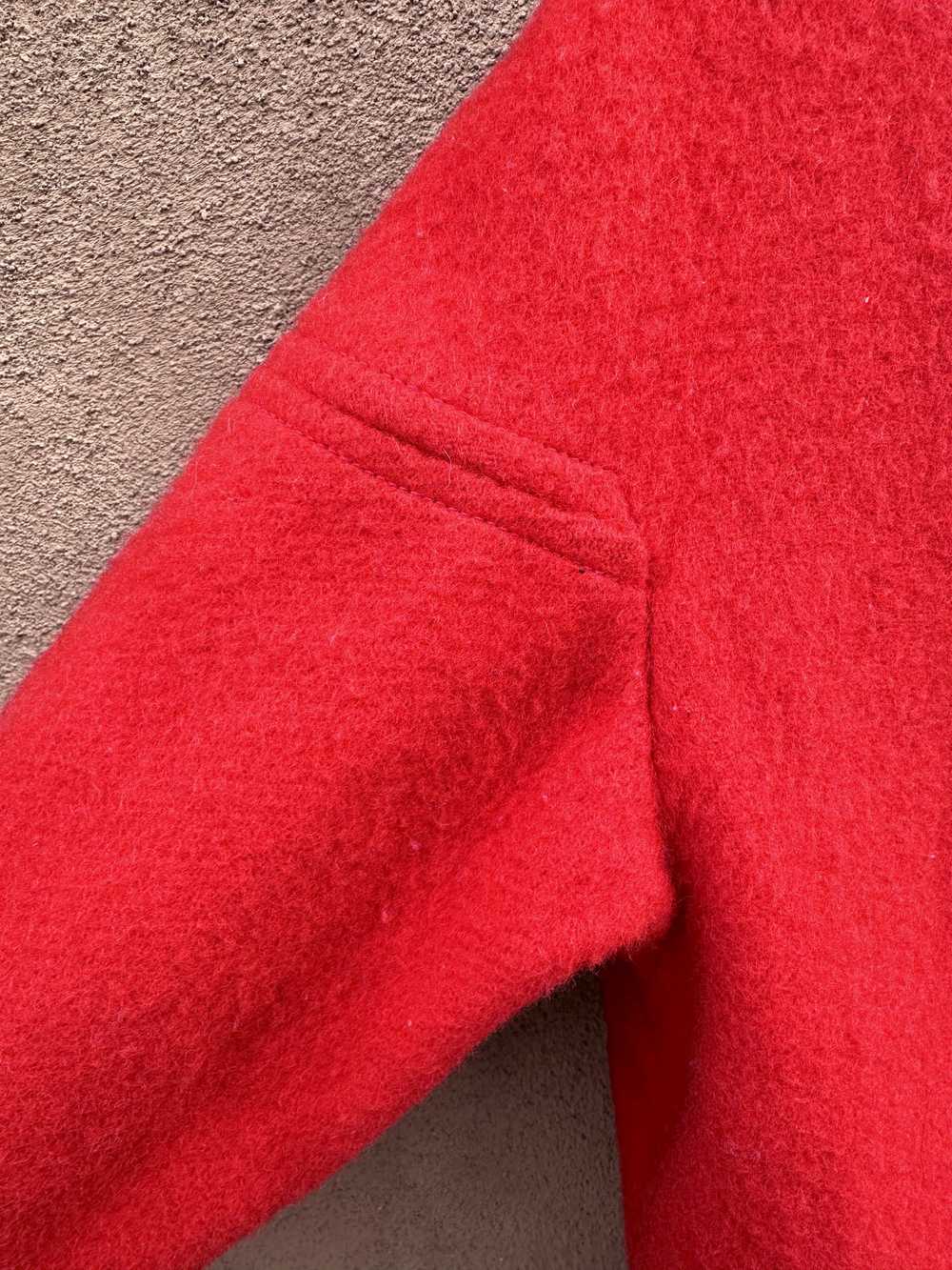 1960's Hudson's Bay Red Wool Coat - image 3