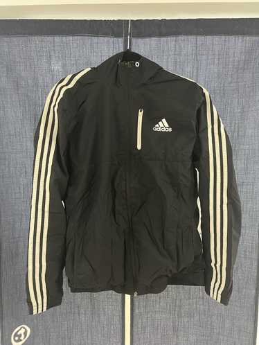 Adidas Black Striped Windbreaker