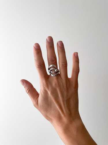 Modernist Silver Ring