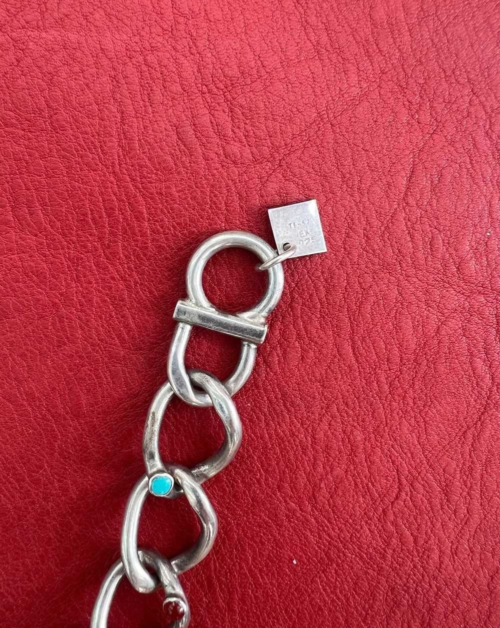 Vintage Taxco Stone Chain Bracelet - image 8