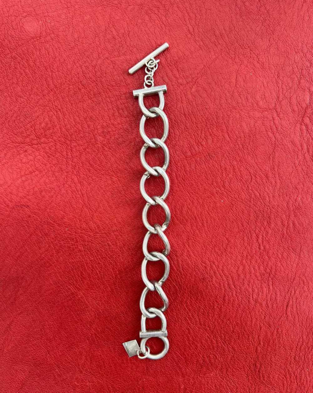 Vintage Taxco Stone Chain Bracelet - image 9