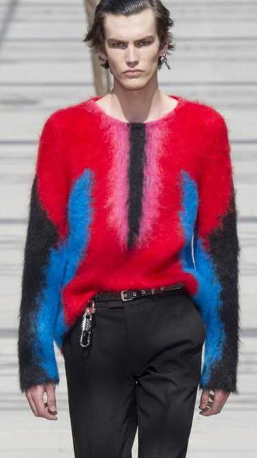 Louis Vuitton SS17 Red Impala Mohair Sweater - image 1
