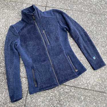 Kuhl Kozet Womens Full Zip Wool Blend Fleece Jacket Lightweight Medium