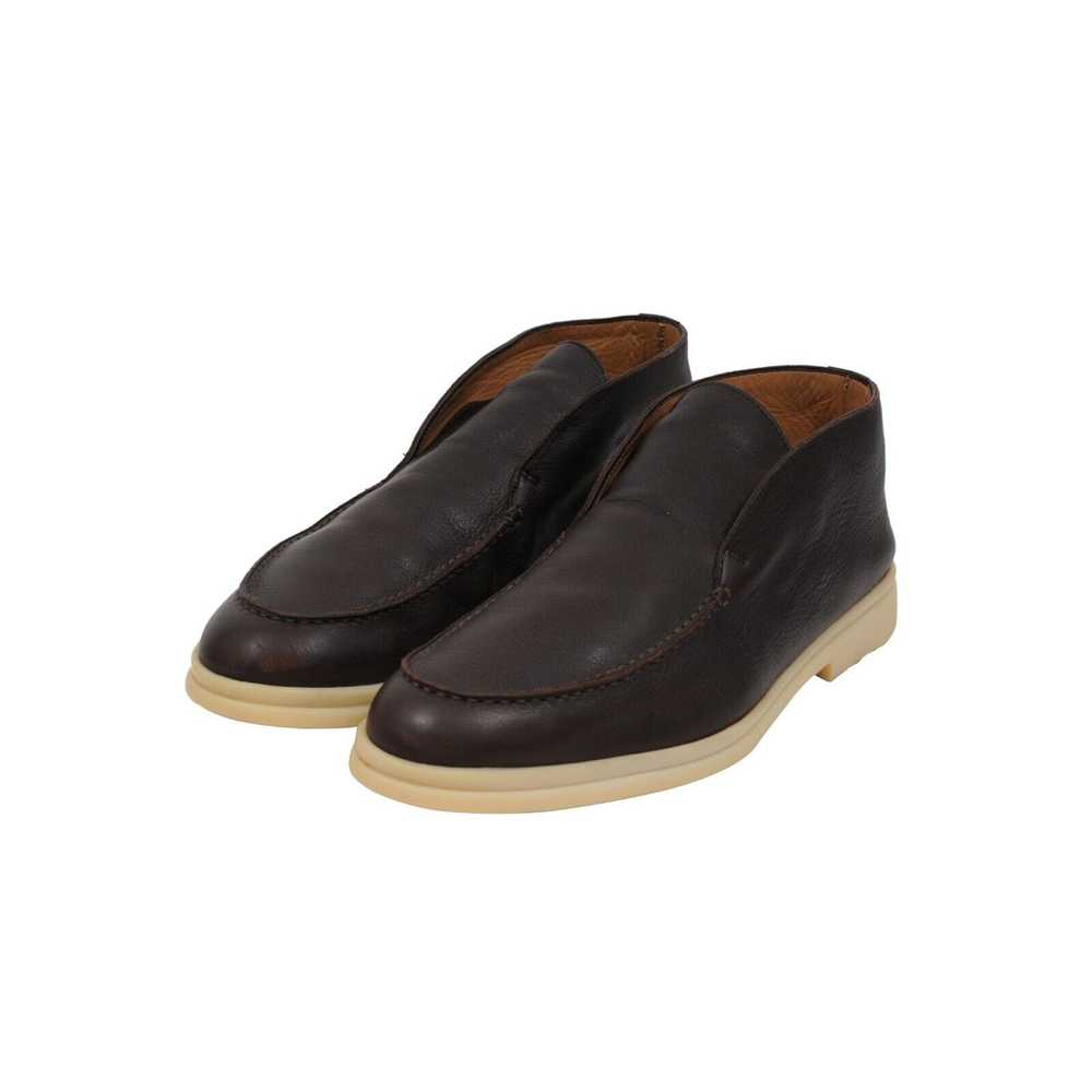 Loro Piana Brown Leather Open Walk Boots - 01881 - image 3