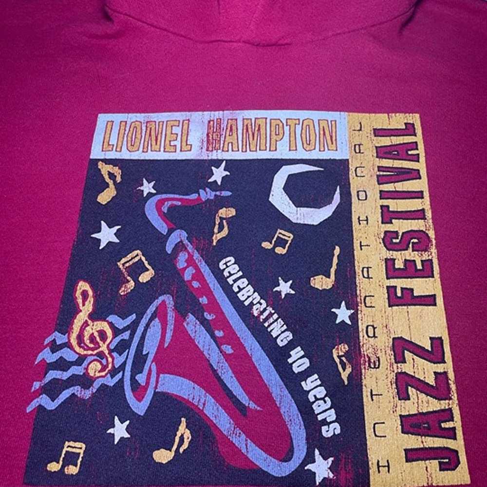 Vintage 90s Lionel Hampton Jazz Art Sweatshirt Me… - image 3