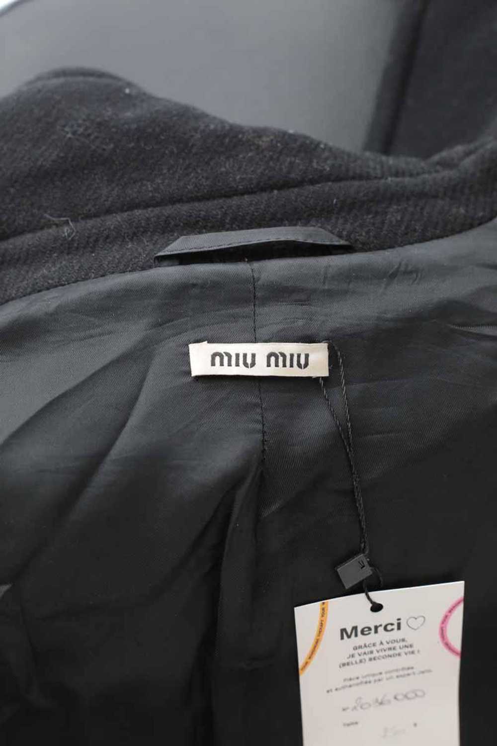 Circular Clothing Manteau en laine Miu Miu noir. … - image 5