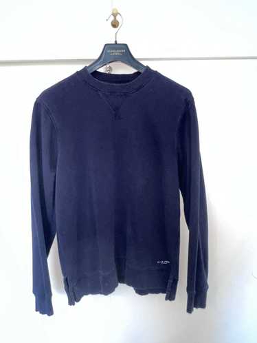 Blank × Five Four × Gildan Navy Split Hem Crewneck