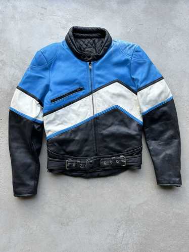 Leather Jacket × Racing × Vintage Vintage Genuine… - image 1