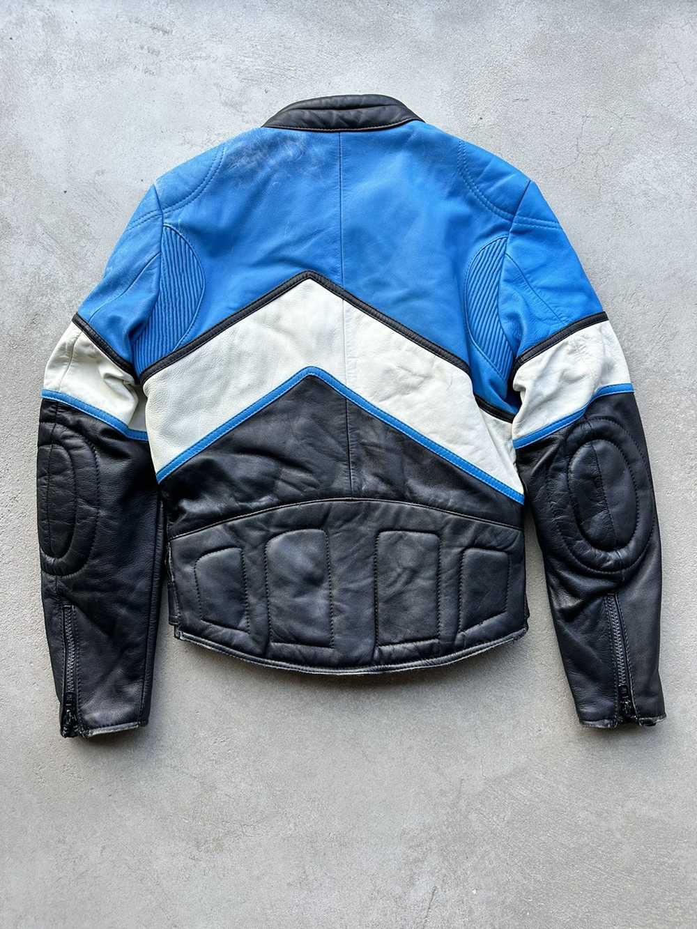 Leather Jacket × Racing × Vintage Vintage Genuine… - image 2