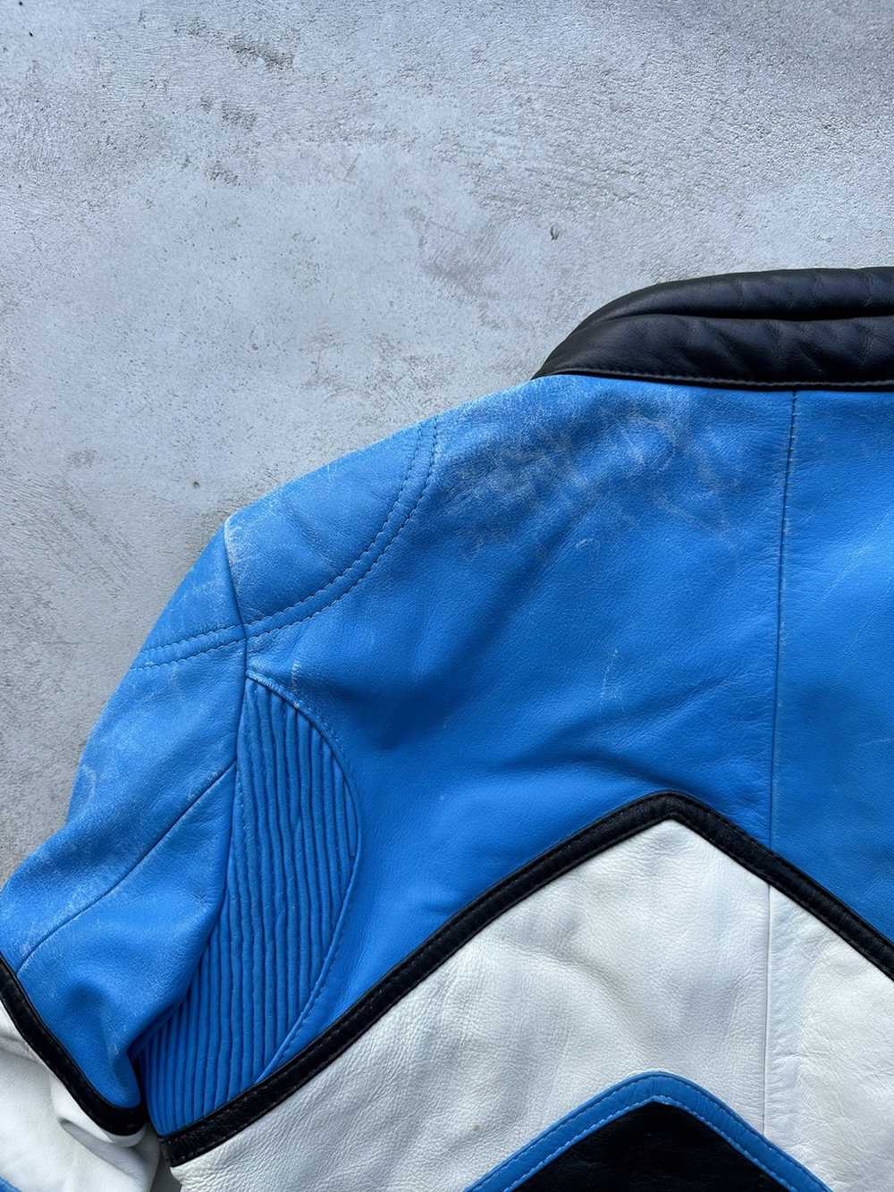 Leather Jacket × Racing × Vintage Vintage Genuine… - image 5