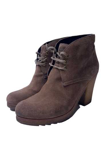 Prada Prada brown suede heeled boots