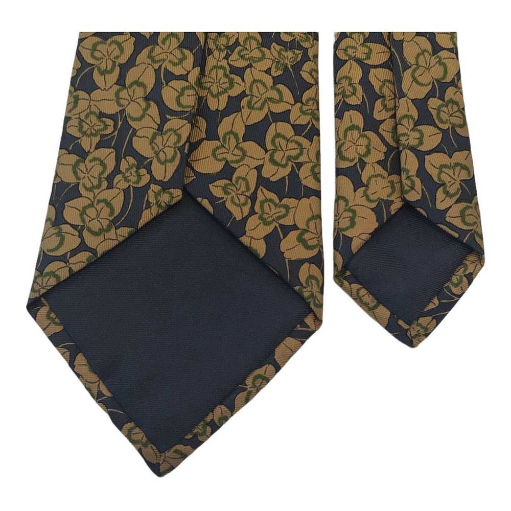 Hermes HERMES PARIS Yellow Flower Tie Silk France… - image 5