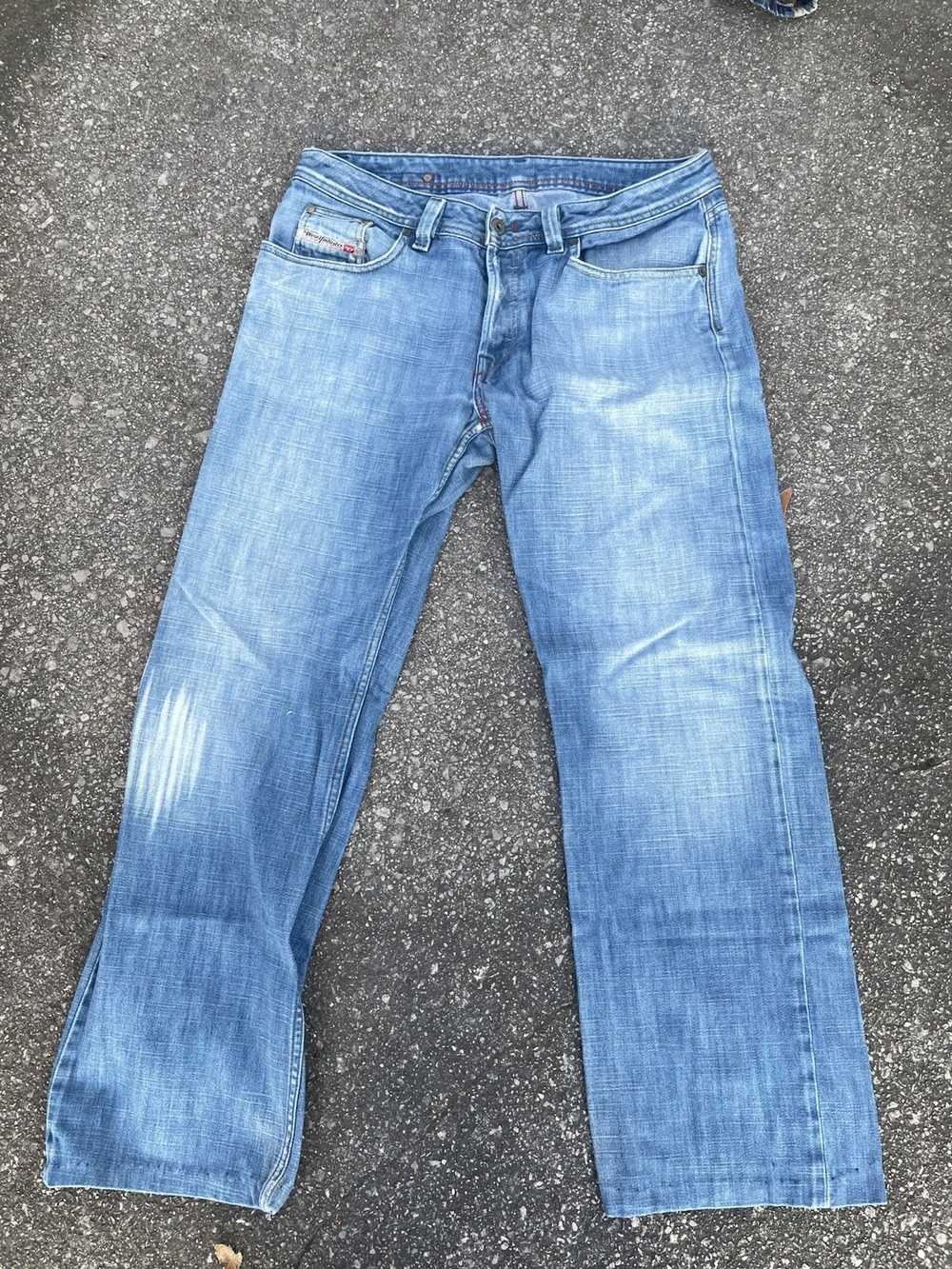 Diesel × Vintage y2k diesel wide leg jeans - image 1