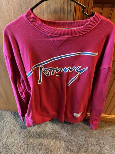 Tommy Hilfiger Tommy Jeans Pink Logo Crewneck