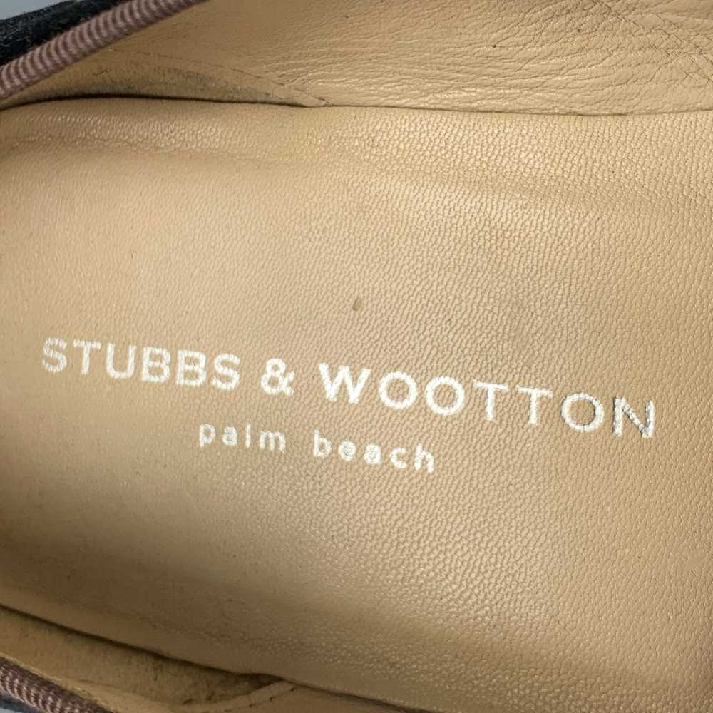 Stubbs & Wootton Black Brown Embroidery Velvet Sl… - image 7