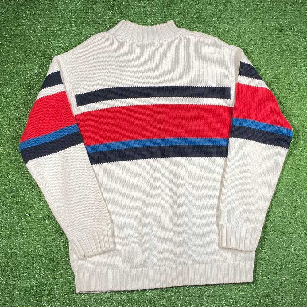 Izod Vintage 90s izod cream knit sweater - image 2