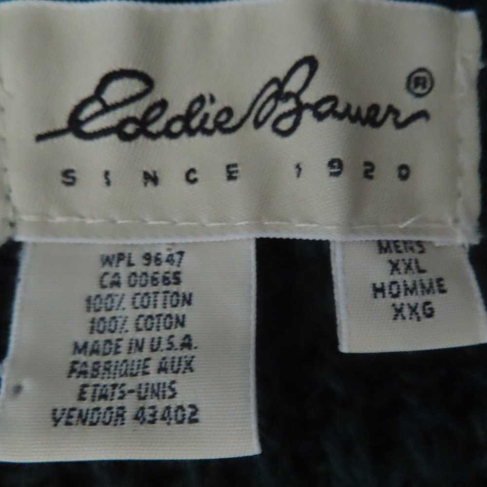 Vintage Eddie Bauer Sweater Pullover button up 2X… - image 4