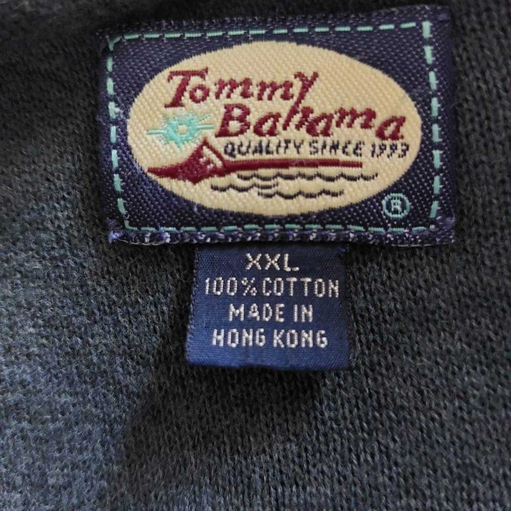 VINTAGE TOMMY BAHAMA ZIP UP COLORBLOCK SWEATER - image 2